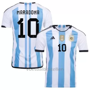 Argentinië 3 Star MARADONA 10 Thuisshirt WK 2022 Argentinië 3 Star MARADONA 10 Thuisshirt WK 2022