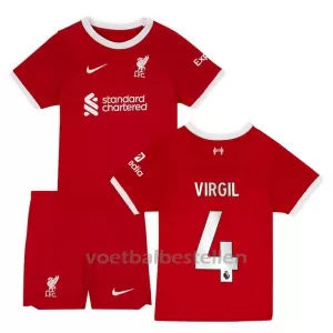 Liverpool Virgil van Dijk 4 Thuistenue Kinderen 23/24 Liverpool Virgil van Dijk 4 Thuistenue Kinderen 23/24