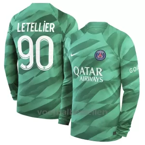 Paris Saint-Germain Letellier 90 Doelman Thuisshirt 23/24 Lange Mouwen Paris Saint-Germain Letellier 90 Doelman Thuisshirt 23/24 Lange Mouwen