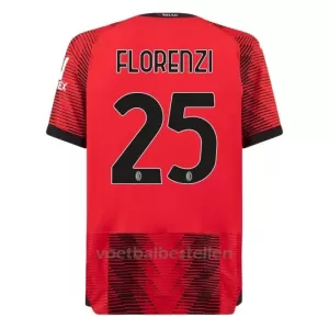 AC Milan Florenzi 25 Thuisshirt 23/24 AC Milan Florenzi 25 Thuisshirt 23/24