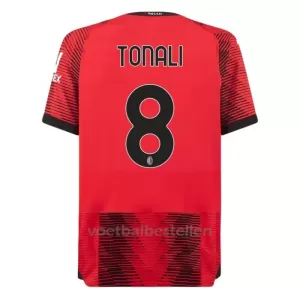 AC Milan Tonali 8 Thuisshirt 23/24 AC Milan Tonali 8 Thuisshirt 23/24