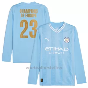 Manchester City Thuisshirt 23/24 Lange Mouwen Manchester City Thuisshirt 23/24 Lange Mouwen