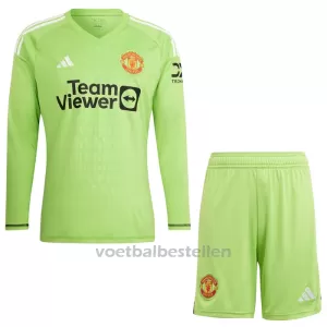 Manchester United Doelman Thuistenue Kinderen 23/24 Lange Mouwen Manchester United Doelman Thuistenue Kinderen 23/24 Lange Mouwen