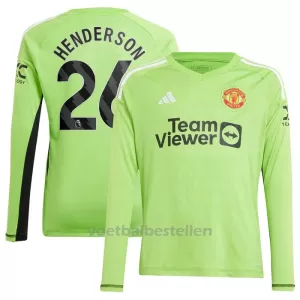 Manchester United Henderson 26 Doelman Thuisshirt 23/24 Lange Mouwen Manchester United Henderson 26 Doelman Thuisshirt 23/24 Lange Mouwen