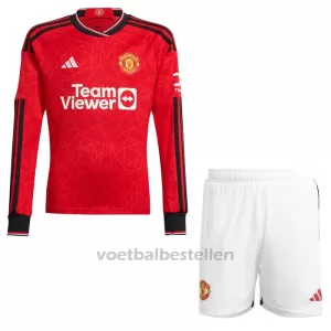 Manchester United Thuistenue Kinderen 23/24 Lange Mouwen Manchester United Thuistenue Kinderen 23/24 Lange Mouwen