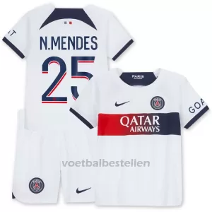 Paris Saint-Germain N.Mendes 25 Uittenue Kinderen 23/24