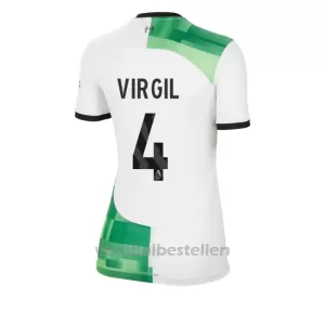 Liverpool Virgil van Dijk 4 Uitshirt Vrouwen 23/24 Liverpool Virgil van Dijk 4 Uitshirt Vrouwen 23/24