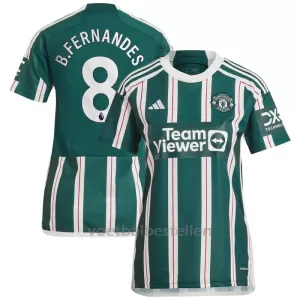 Manchester United Bruno Fernandes 8 Uitshirt Vrouwen 23/24 Manchester United Bruno Fernandes 8 Uitshirt Vrouwen 23/24
