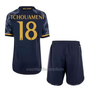Real Madrid Aurélien Tchouaméni 18 Uittenue Kinderen 23/24 Real Madrid Aurélien Tchouaméni 18 Uittenue Kinderen 23/24
