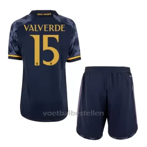 Real Madrid Federico Valverde 15 Uittenue Kinderen 23/24 Real Madrid Federico Valverde 15 Uittenue Kinderen 23/24