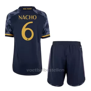 Real Madrid Nacho 6 Uittenue Kinderen 23/24 Real Madrid Nacho 6 Uittenue Kinderen 23/24