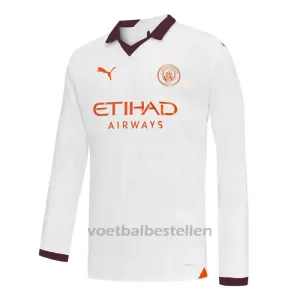 Manchester City Uitshirt 23/24 Lange Mouwen Manchester City Uitshirt 23/24 Lange Mouwen