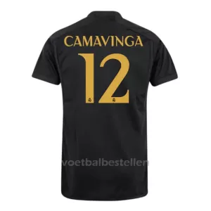 Real Madrid Eduardo Camavinga 12 Derde Shirt 23/24 Real Madrid Eduardo Camavinga 12 Derde Shirt 23/24