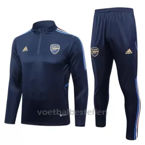 Arsenal Trainings Sweatshirt Pak 23/24 Blauw Arsenal Trainings Sweatshirt Pak 23/24 Blauw