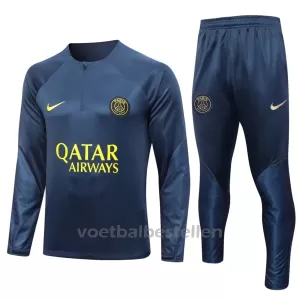 Paris Saint-Germain Trainings Sweatshirt Pak 23/24 Blauw Paris Saint-Germain Trainings Sweatshirt Pak 23/24 Blauw