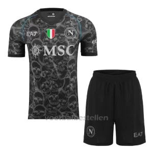 SSC Napoli Halloween Tenue Kinderen 23/24 Speciaal SSC Napoli Halloween Tenue Kinderen 23/24 Speciaal