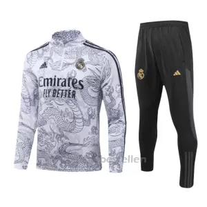 Real Madrid Trainingssweaterset Dragon 23/24 Grijs Real Madrid Trainingssweaterset Dragon 23/24 Grijs