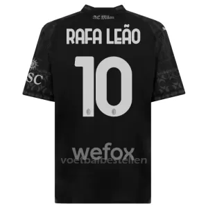 AC Milan Rafael Leão 10 Vierde Shirt 23/24 Zwart AC Milan Rafael Leão 10 Vierde Shirt 23/24 Zwart