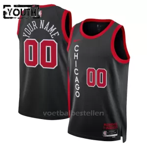 Chicago Bulls NBA Shirt City Edition Swingman 23/24 Kinderen Zwart Chicago Bulls NBA Shirt City Edition Swingman 23/24 Kinderen Zwart