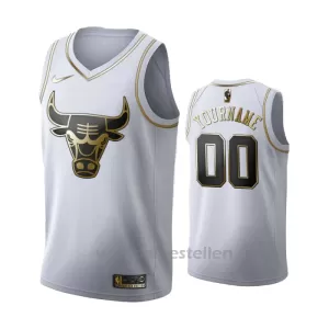 Chicago Bulls NBA Shirt Golden Edition Swingman Wit Chicago Bulls NBA Shirt Golden Edition Swingman Wit