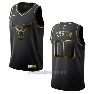 Chicago Bulls NBA Shirt Golden Edition Swingman Zwart Chicago Bulls NBA Shirt Golden Edition Swingman Zwart