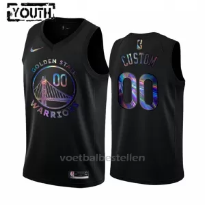 Golden State Warriors NBA Shirt HWC Iridescent Swingman Kinderen Zwart Golden State Warriors NBA Shirt HWC Iridescent Swingman Kinderen Zwart