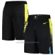 Indiana Pacers Shorts City Edition Swingman Zwart Indiana Pacers Shorts City Edition Swingman Zwart