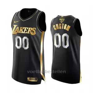 Los Angeles Lakers NBA Shirt Golden Edition Swingman Zwart Los Angeles Lakers NBA Shirt Golden Edition Swingman Zwart