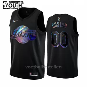 Los Angeles Lakers NBA Shirt HWC Iridescent Swingman Kinderen Zwart Los Angeles Lakers NBA Shirt HWC Iridescent Swingman Kinderen Zwart