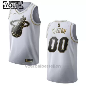 Miami Heat NBA Shirt Golden Edition Swingman Kinderen Wit Miami Heat NBA Shirt Golden Edition Swingman Kinderen Wit
