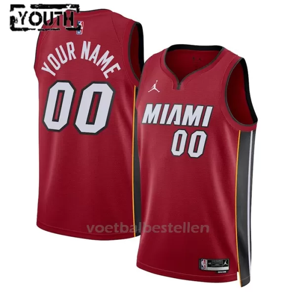 Miami Heat NBA Shirt Statement Edition Swingman 23/24 Kinderen Rood Miami Heat NBA Shirt Statement Edition Swingman 23/24 Kinderen Rood
