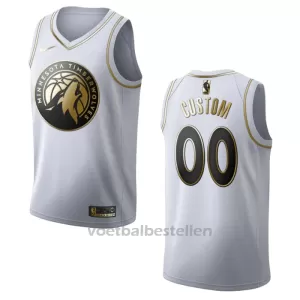 Minnesota Timberwolves NBA Shirt Golden Edition Swingman Wit Minnesota Timberwolves NBA Shirt Golden Edition Swingman Wit