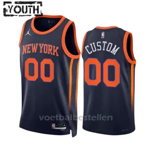 New York Knicks NBA Shirt Statement Edition Swingman 23/24 Kinderen Navy New York Knicks NBA Shirt Statement Edition Swingman 23/24 Kinderen Navy