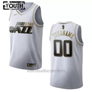 Utah Jazz NBA Shirt Golden Edition Swingman Kinderen Wit Utah Jazz NBA Shirt Golden Edition Swingman Kinderen Wit