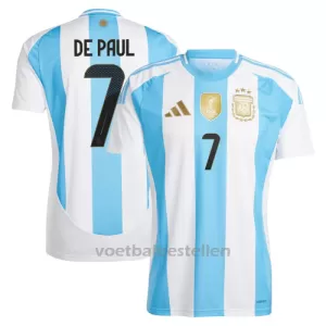 Argentinië Rodrigo de Paul 7 Thuisshirt 2024 Argentinië Rodrigo de Paul 7 Thuisshirt 2024