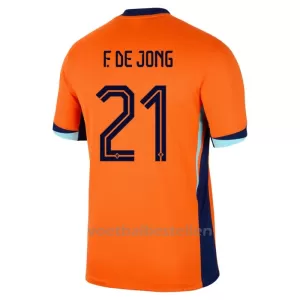 Nederland Frenkie de Jong 21 Thuisshirt EK 2024 Nederland Frenkie de Jong 21 Thuisshirt EK 2024