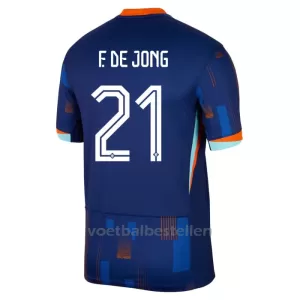Nederland Frenkie de Jong 21 Uitshirt EK 2024 Nederland Frenkie de Jong 21 Uitshirt EK 2024