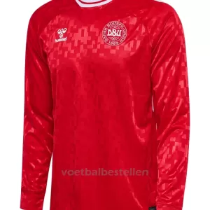Denemarken Thuisshirt EK 2024 Lange Mouwen Denemarken Thuisshirt EK 2024 Lange Mouwen