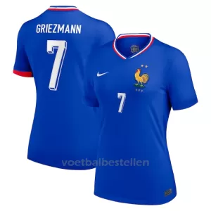 Frankrijk Antoine Griezmann 7 Thuisshirt Vrouwen EK 2024 Frankrijk Antoine Griezmann 7 Thuisshirt Vrouwen EK 2024