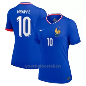 Frankrijk Kylian Mbappé 10 Thuisshirt Vrouwen EK 2024 Frankrijk Kylian Mbappé 10 Thuisshirt Vrouwen EK 2024