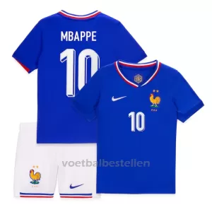 Frankrijk Kylian Mbappé 10 Thuistenue Kinderen EK 2024 Frankrijk Kylian Mbappé 10 Thuistenue Kinderen EK 2024