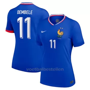 Frankrijk Ousmane Dembélé 11 Thuisshirt Vrouwen EK 2024 Frankrijk Ousmane Dembélé 11 Thuisshirt Vrouwen EK 2024