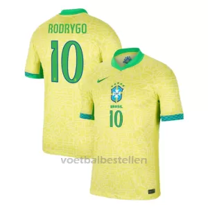 Brazilië Rodrygo Goes 10 Thuisshirt 2024 Brazilië Rodrygo Goes 10 Thuisshirt 2024