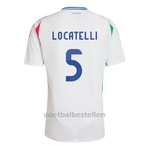 Italië Manuel Locatelli 5 Uitshirt EK 2024 Italië Manuel Locatelli 5 Uitshirt EK 2024