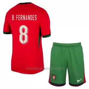 Portugal Bruno Fernandes 8 Thuistenue Kinderen EK 2024 Portugal Bruno Fernandes 8 Thuistenue Kinderen EK 2024