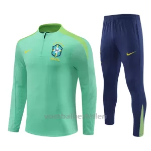 Brazilië Trainingssweaterset Kinderen 24/25 Groente Brazilië Trainingssweaterset Kinderen 24/25 Groente