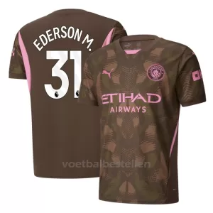 Manchester City Ederson Moraes 31 Doelman Thuisshirt 24/25 Manchester City Ederson Moraes 31 Doelman Thuisshirt 24/25