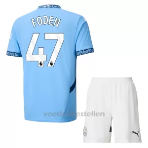 Manchester City Phil Foden 47 Thuistenue Kinderen 24/25 Manchester City Phil Foden 47 Thuistenue Kinderen 24/25