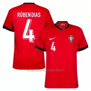 Portugal Rúben Dias 4 Thuisshirt EK 2024 Portugal Rúben Dias 4 Thuisshirt EK 2024