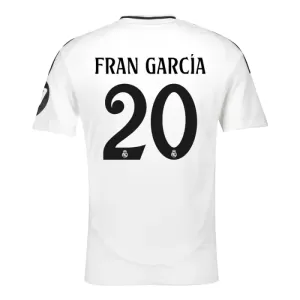 Real Madrid Fran Garcia 20 Thuisshirt 24/25 Real Madrid Fran Garcia 20 Thuisshirt 24/25